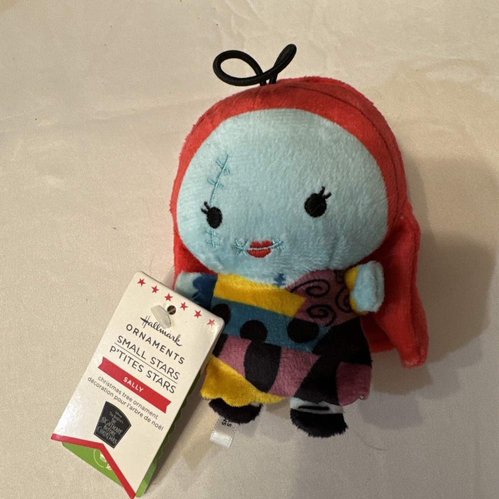 Set of 2 Disney Hallmark Plush Ornament SALLY The Nightmare Before Christmas NEW